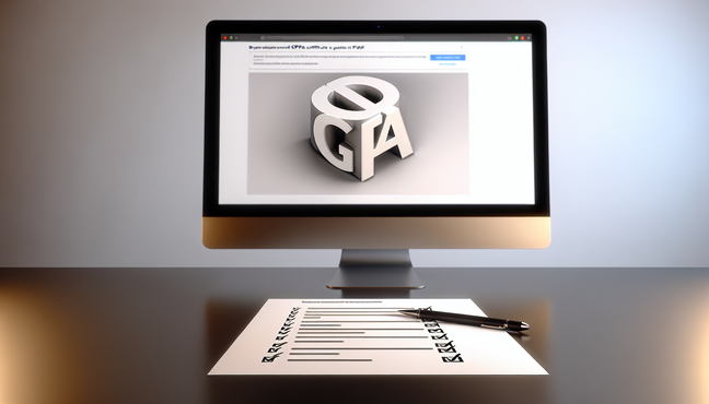 Step-by-Step Guide to Download GPA Certificate in PDF Format