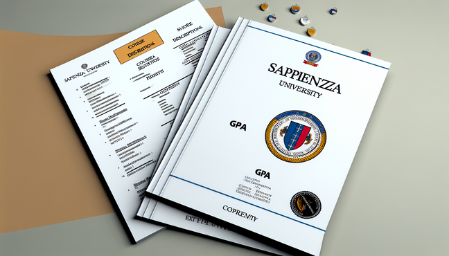 Download certified Course Description or Syllabus of courses and GPA/ECTS for Sapienza University of Rome applicants