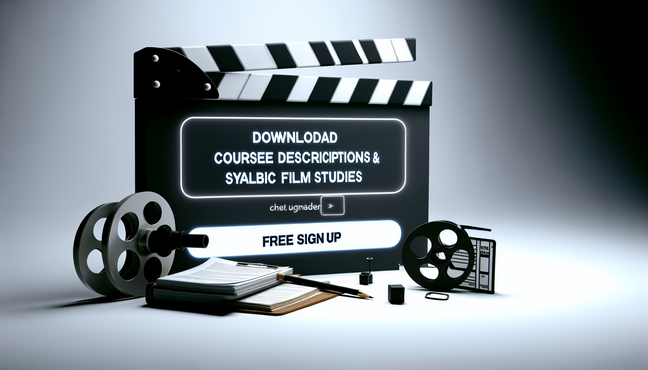 Download Course Description/Syllabi for Film Studies in PDF with Free Signup