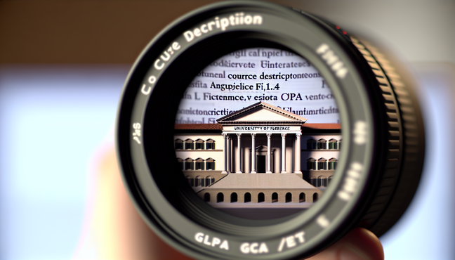 Download certified Course Description or Syllabus of courses and GPA/ECTS for University of Florence applicants