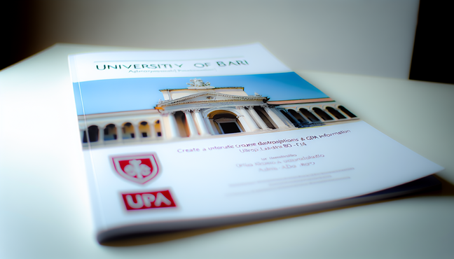 Download certified Course Description or Syllabus of courses and GPA/ECTS for University of Bari Aldo Moro applicants